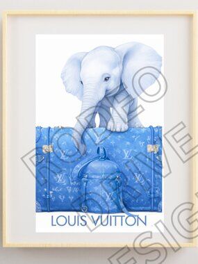Louis Vuitton Wall Art 11x17 Print Wall Decor KIDS ROOM ART